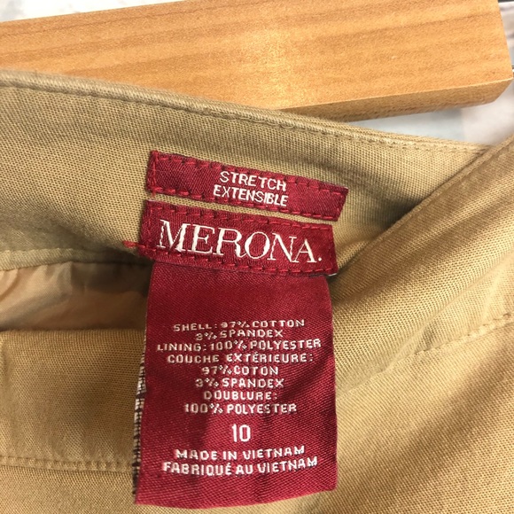 Merona Skirt Basic Stretch Pencil Lined Skirt 10 - Picture 6 of 7